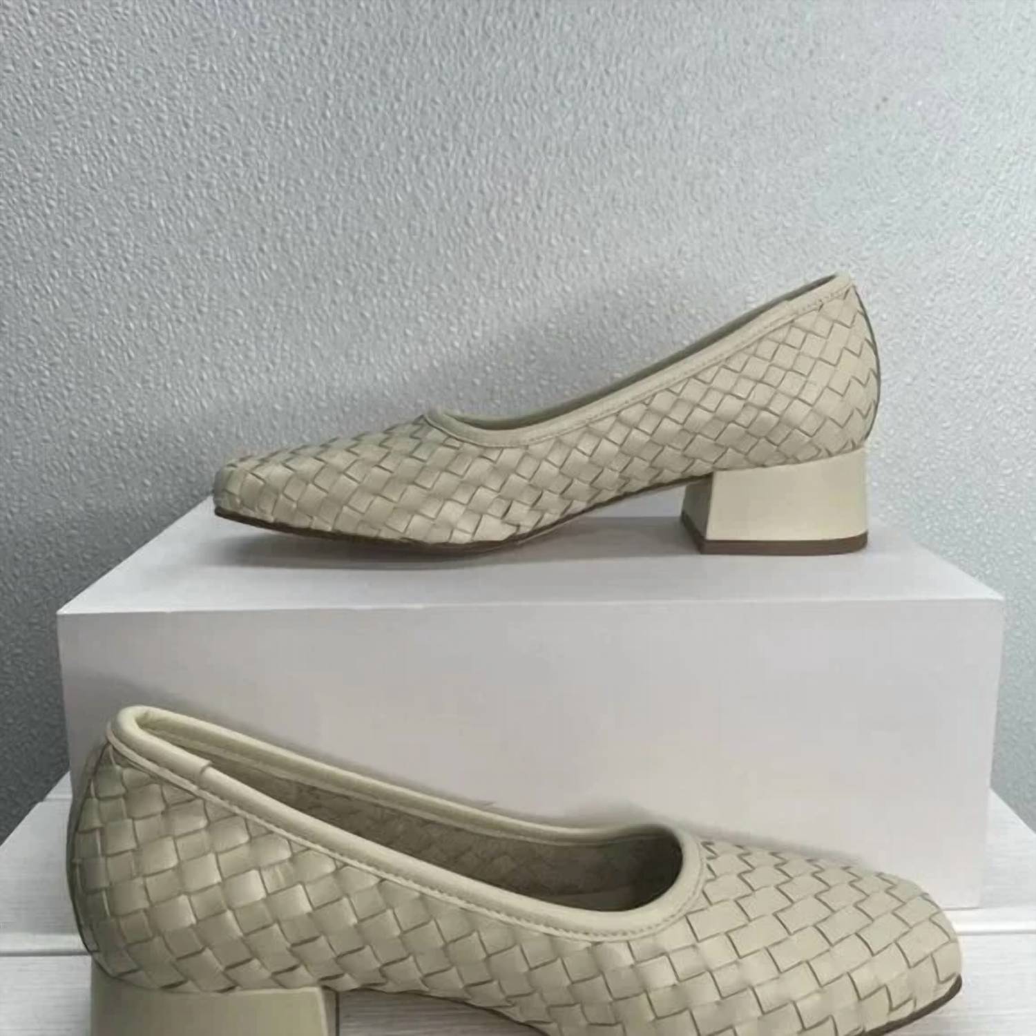 Freda Salvador - Women's Woven Ballet Heeled Shoes