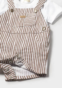 Mayoral - Striped Overall With Tee