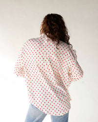 Grace + Emma - Cherry Crush Polka Dot Button Up