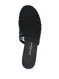 Salvatore Ferragamo - Women's Woven-design Leather Mules