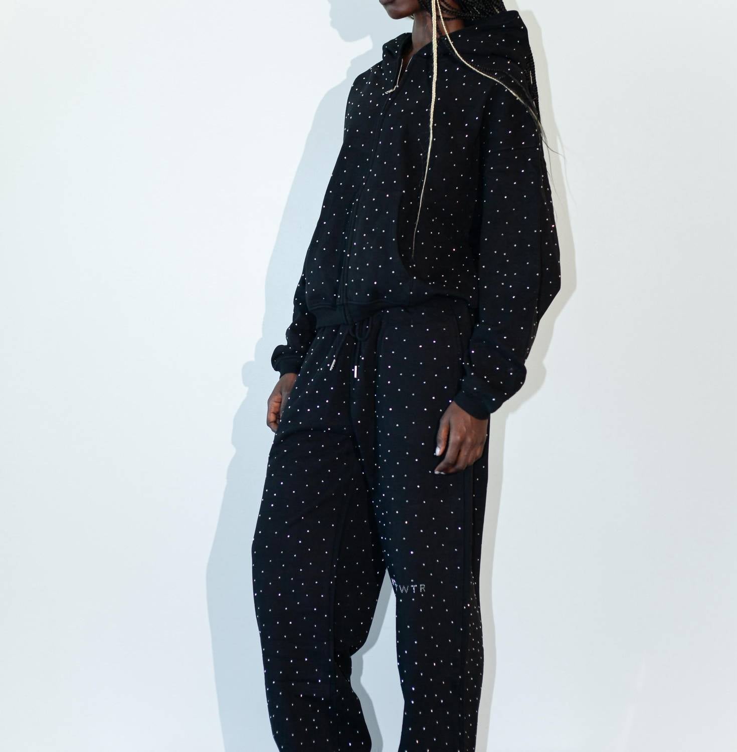 Knotwtr - Women's Rhinestone Baggy Sweatpants