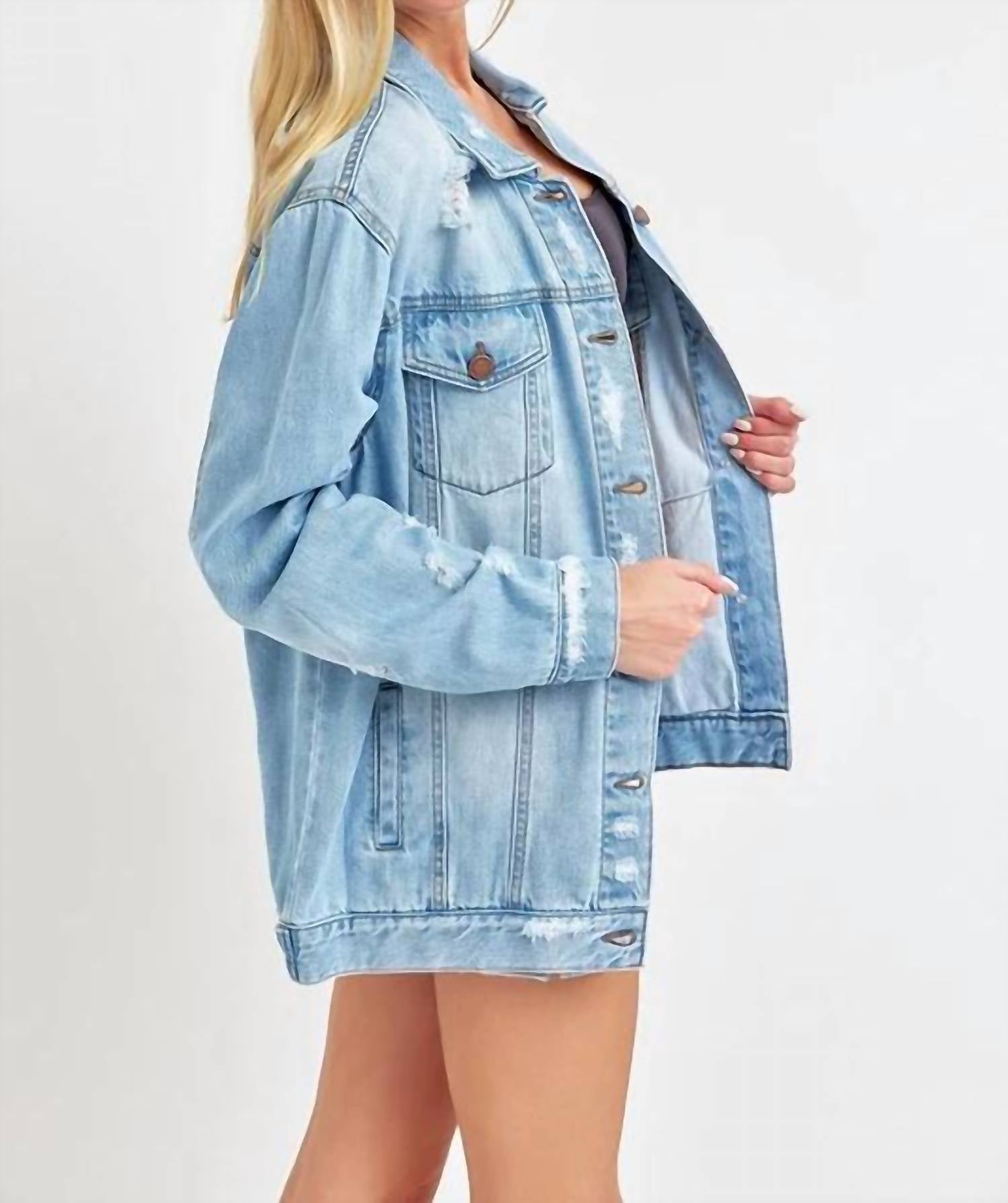 Risen - Loose Fit 90's Distressed Jacket