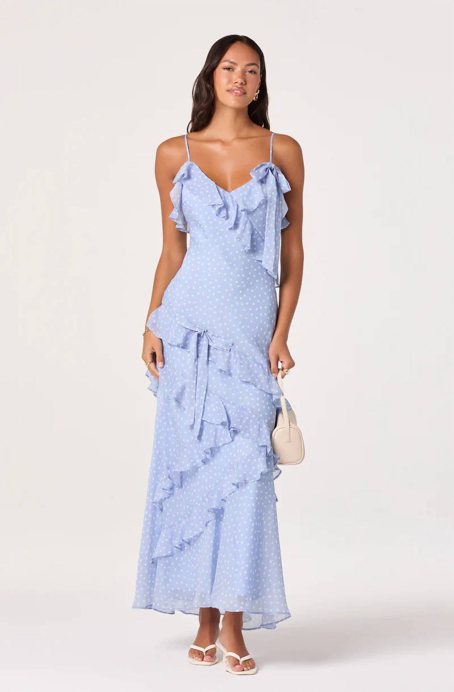 Astr - Amiya Chiffon Midi Dress