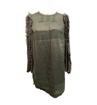 See By Chloe - Pre-loved Women's Ruffled Sleeve Lace Embroidered Linen Dress