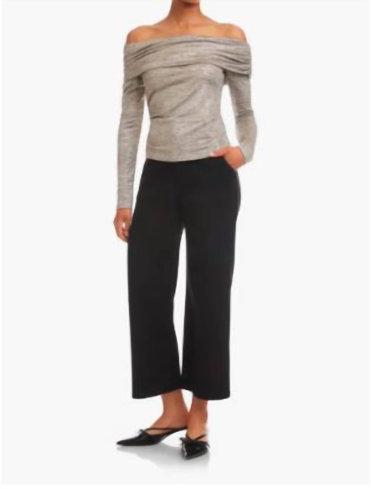 Fifteen Twenty - Agnes Off The Shoulder Metallic Top