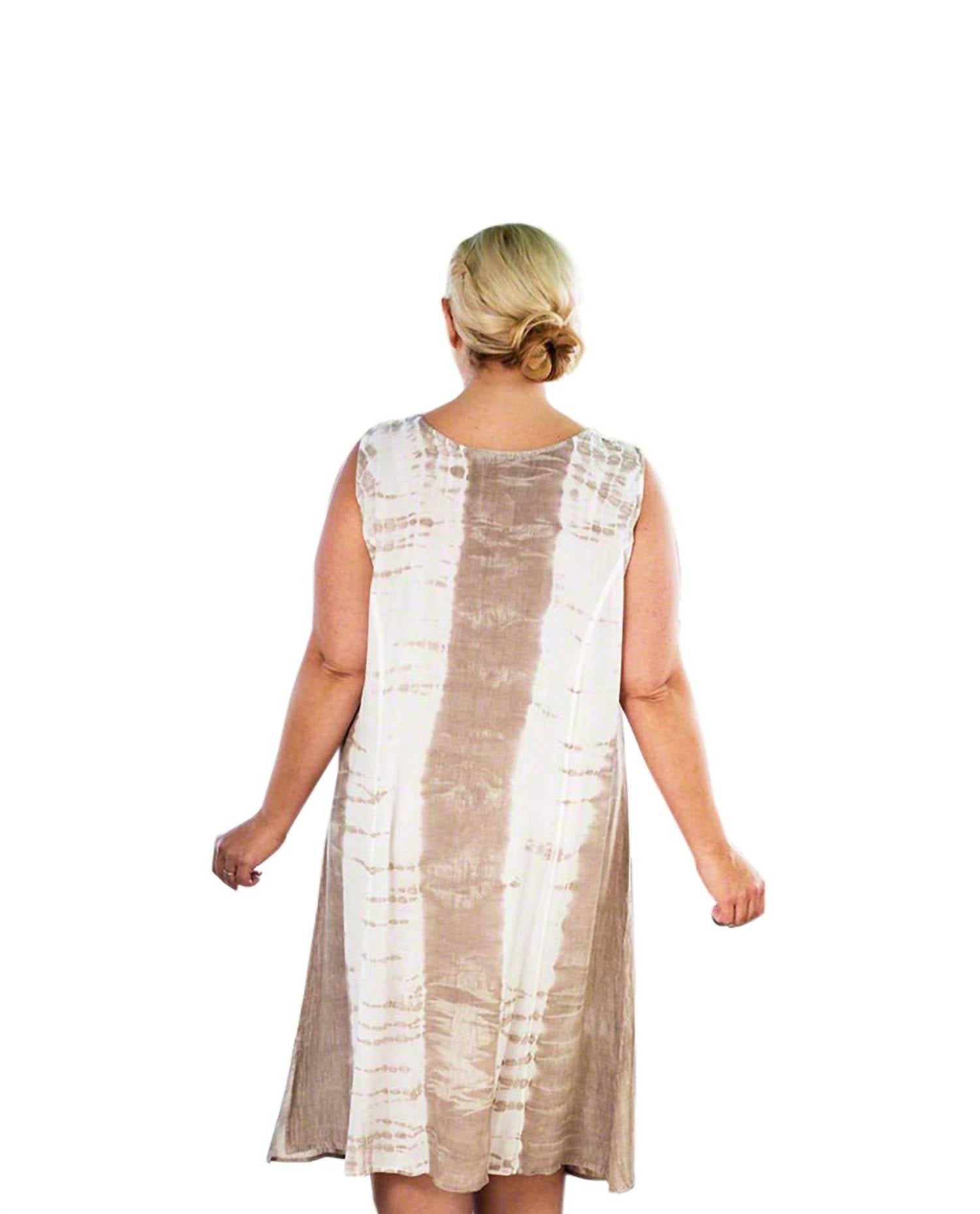 On The Plus Side - Sunniva Print Sleeveless Sundress - Plus Size