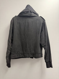 Monrow - Women's Hooded Moto Jacket