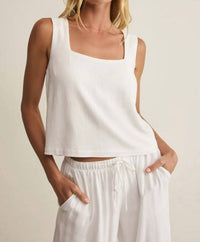 Z Supply - Charli Cropped Linen Tank Top