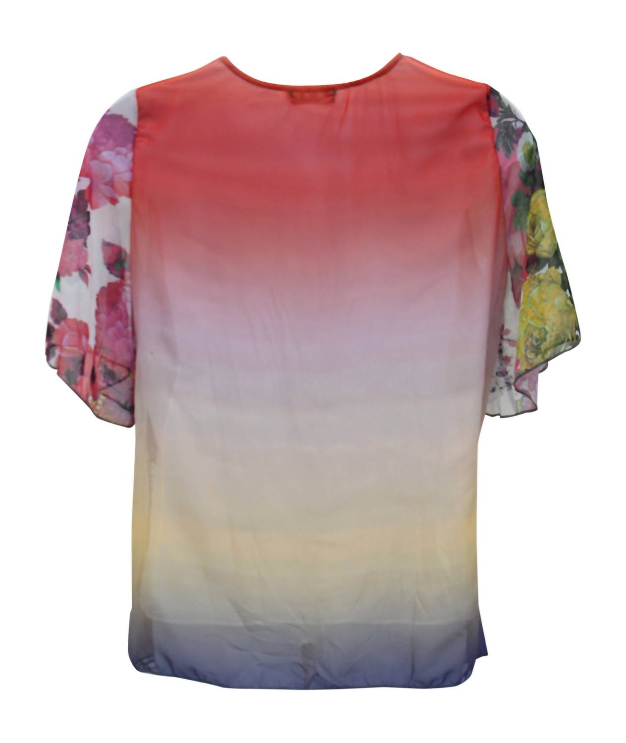 Lv Collection - Floral Cowl Neck Top