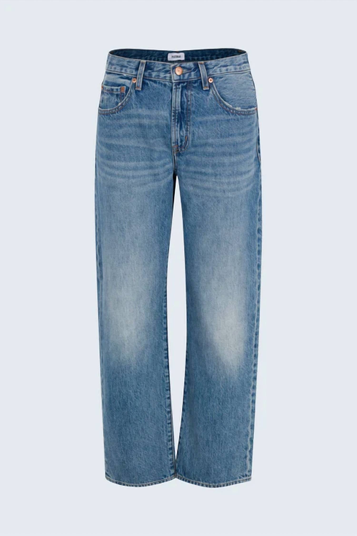 PISTOLA Lexi Mid Rise Bowed Straight Jean in metropolis - women's jeans - view 5