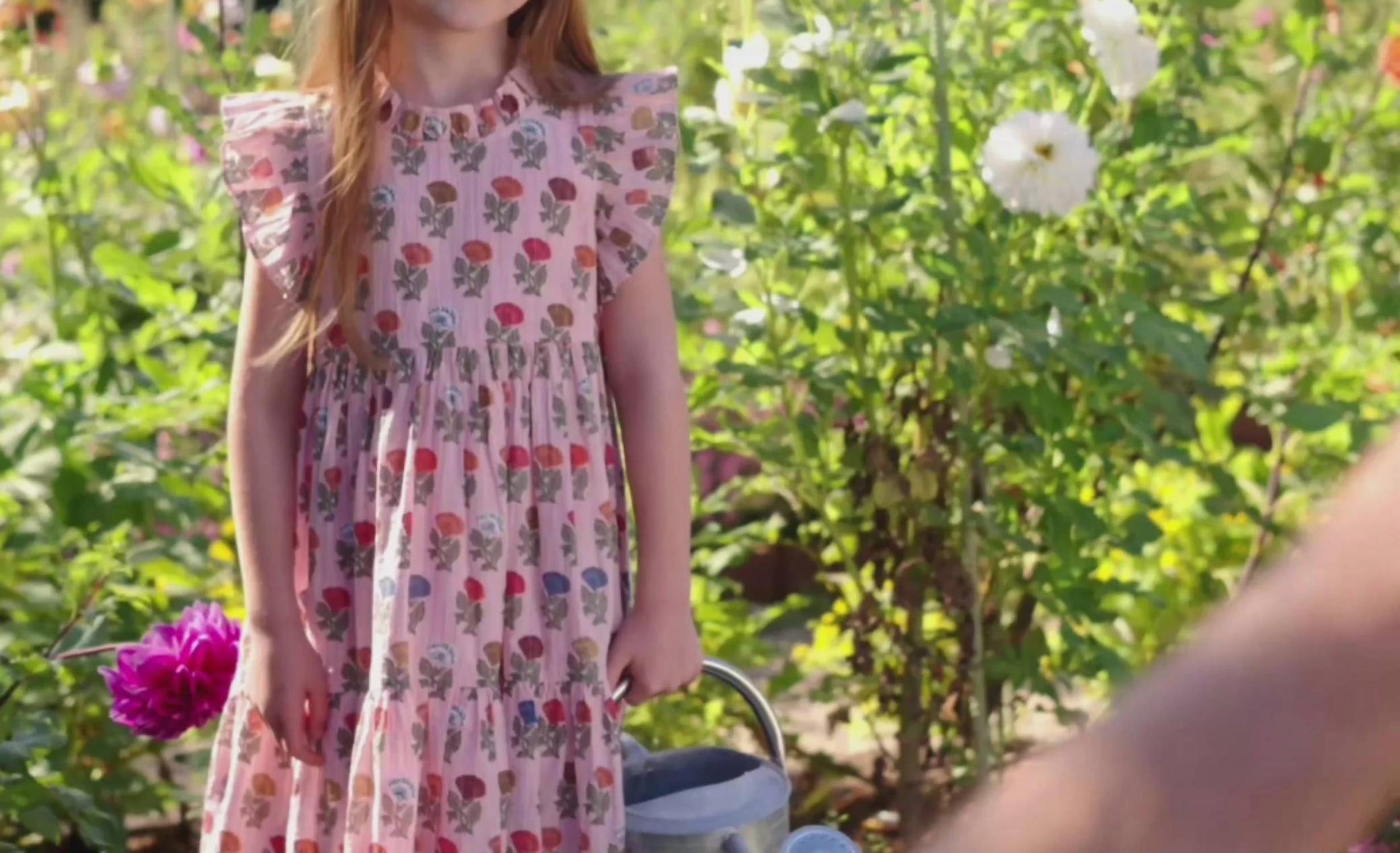Pink Chicken - Girl's Multi Flower Drop Jennifer Dress