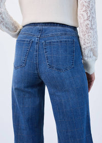 Fdj - Portia Pull-on Wide Leg Denim Pants