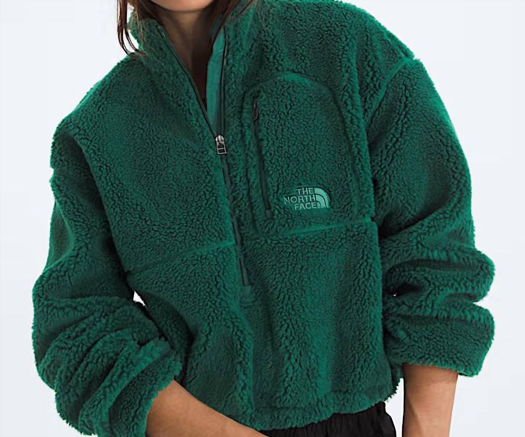 THE NORTH FACE Extreme Pile 2 Pullover Sweatshirt in hunter green - women's top