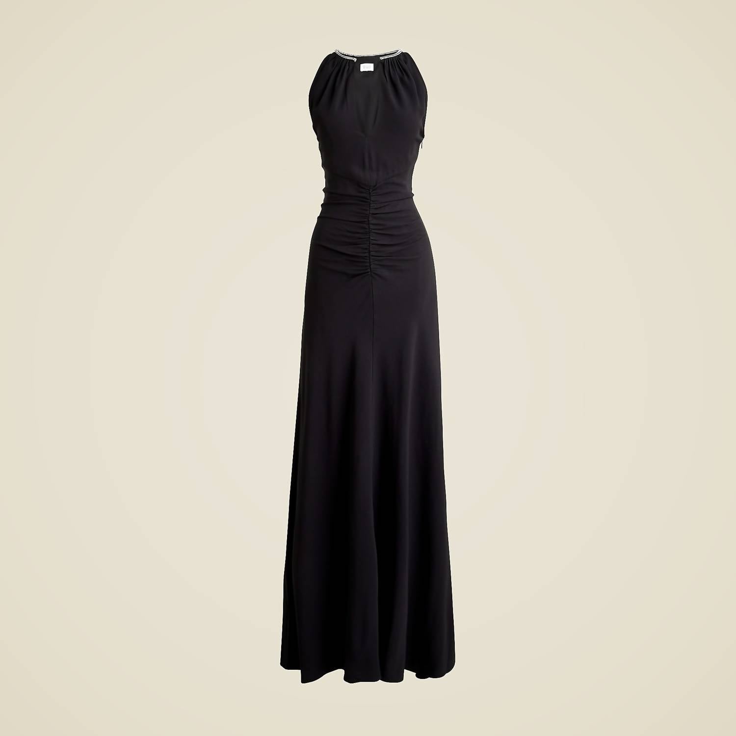 J.Crew - Full-length Embellished Ruched Dress