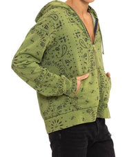 Aviator Nation - Unisex Bandana Zip Hoodie
