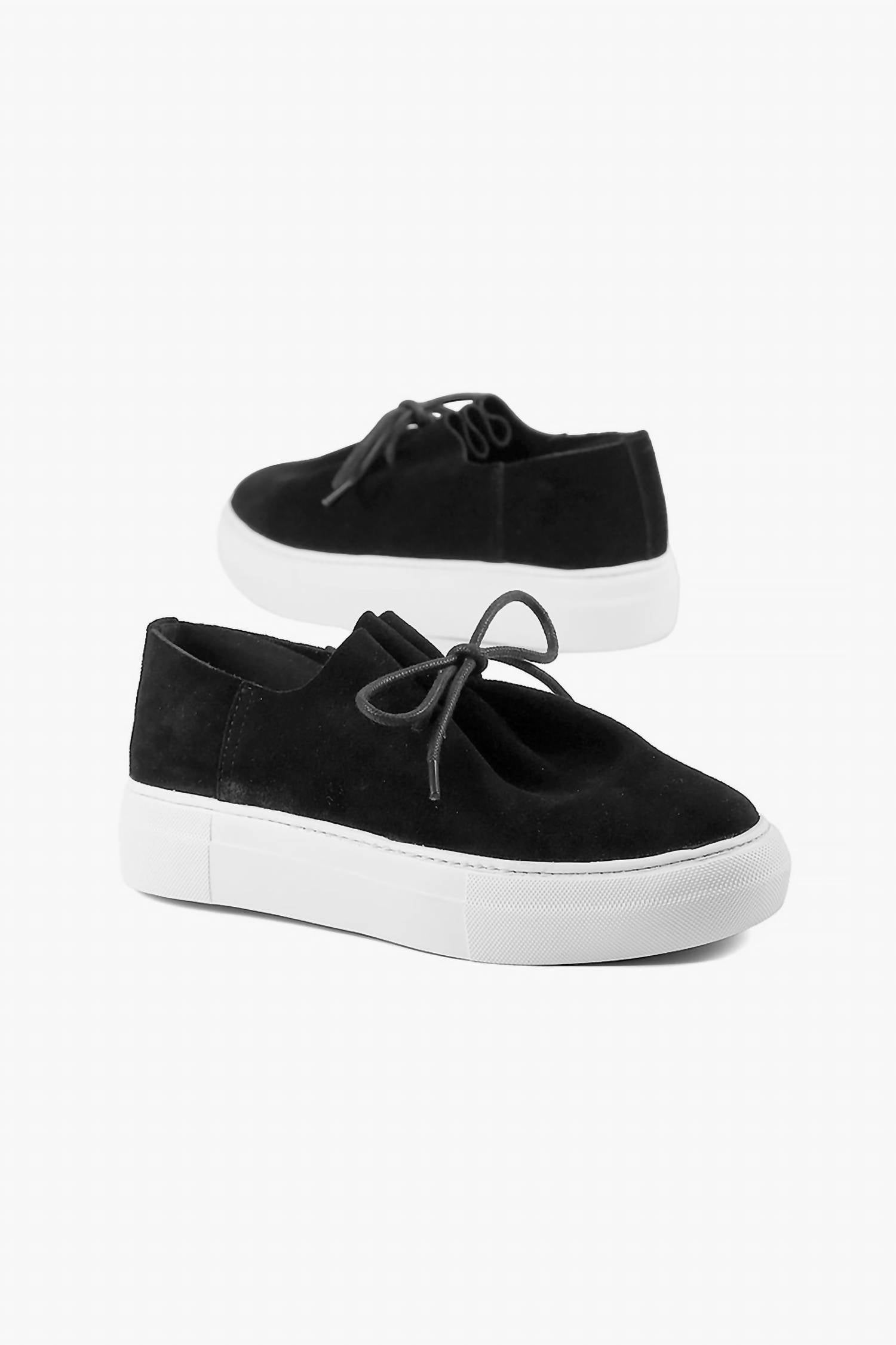 All Black - Women's Gathered Sneak Slip On Shoes