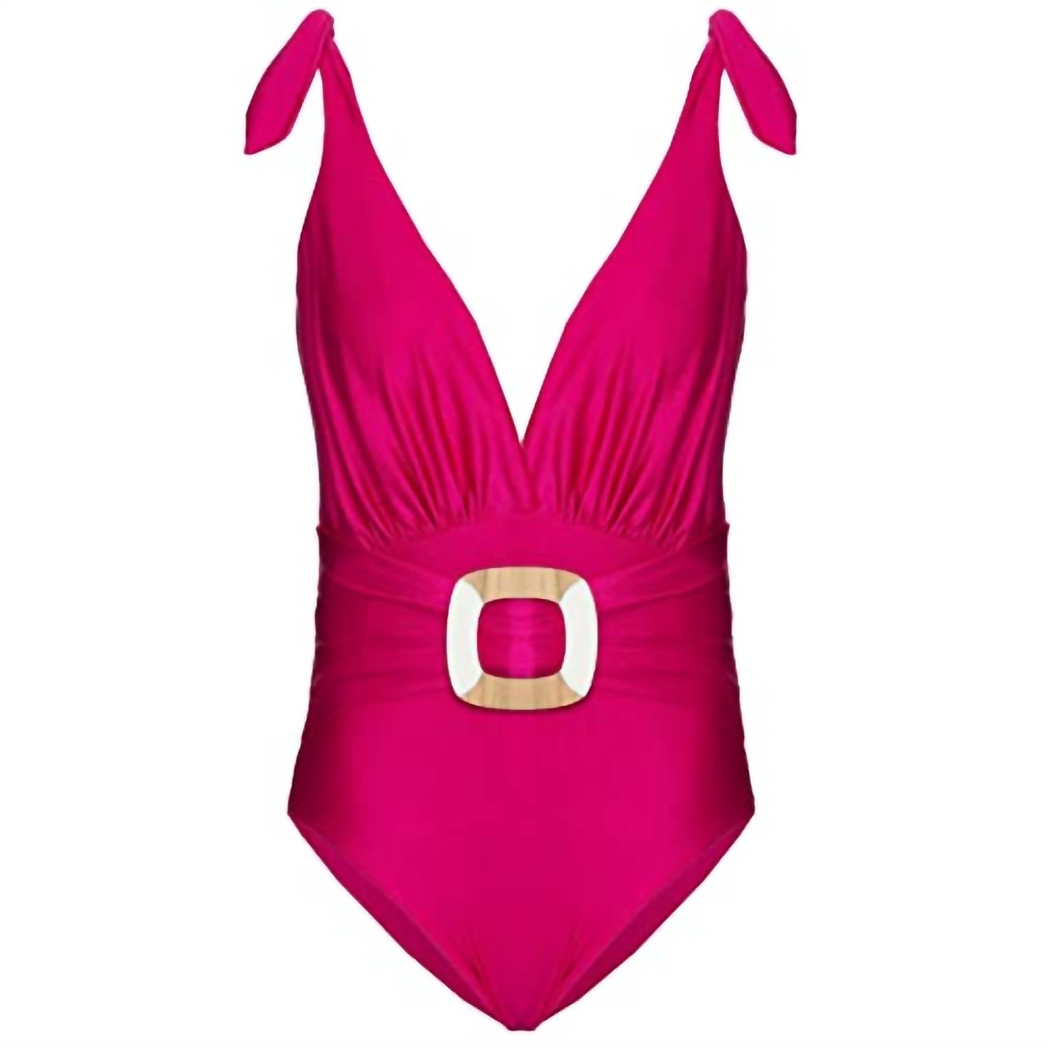 Patbo - Plunge Belted One Piece