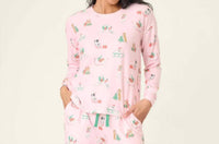 Pj Salvage - Peace And Pawlidays Dog Print Long Sleeve Top