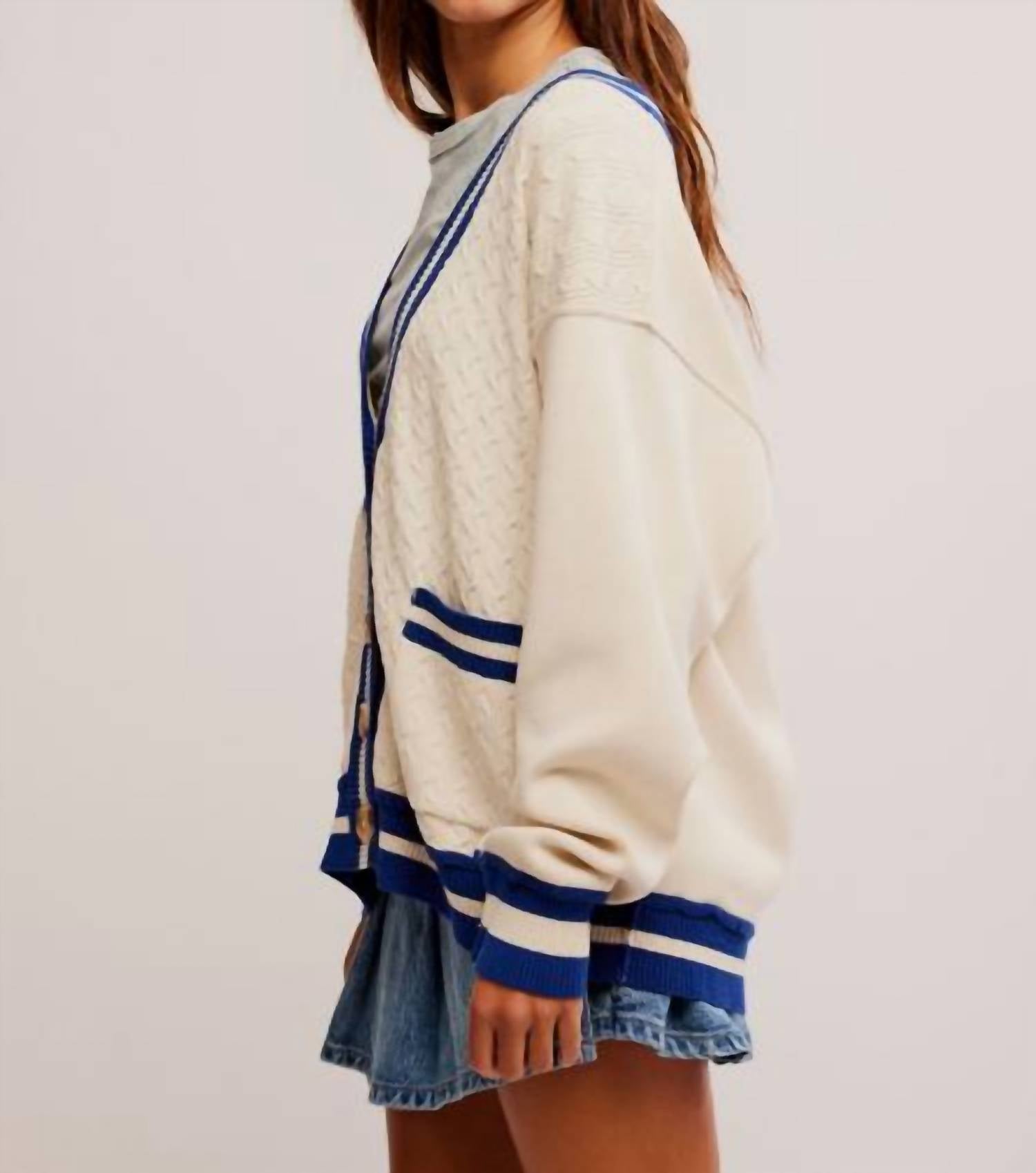 Free People - Wtf Varsity Cardigan