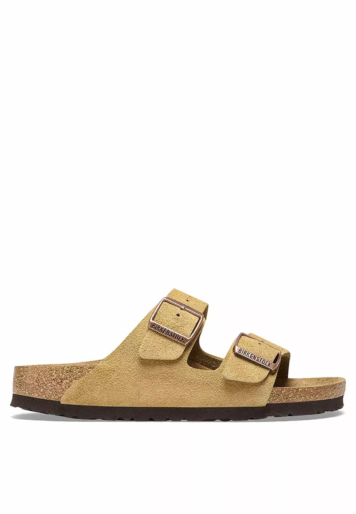 BIRKENSTOCK Women's Arizona Sandal in latte cream - women's sandal - detail view