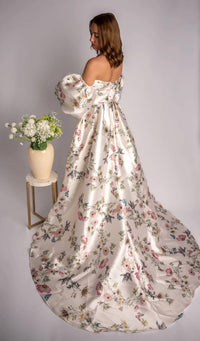 Couture Lee - Metallic Jersey Prom Gown
