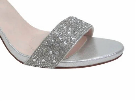 De Blossom Collection - Women's Shimmer Ankle Strap Heel