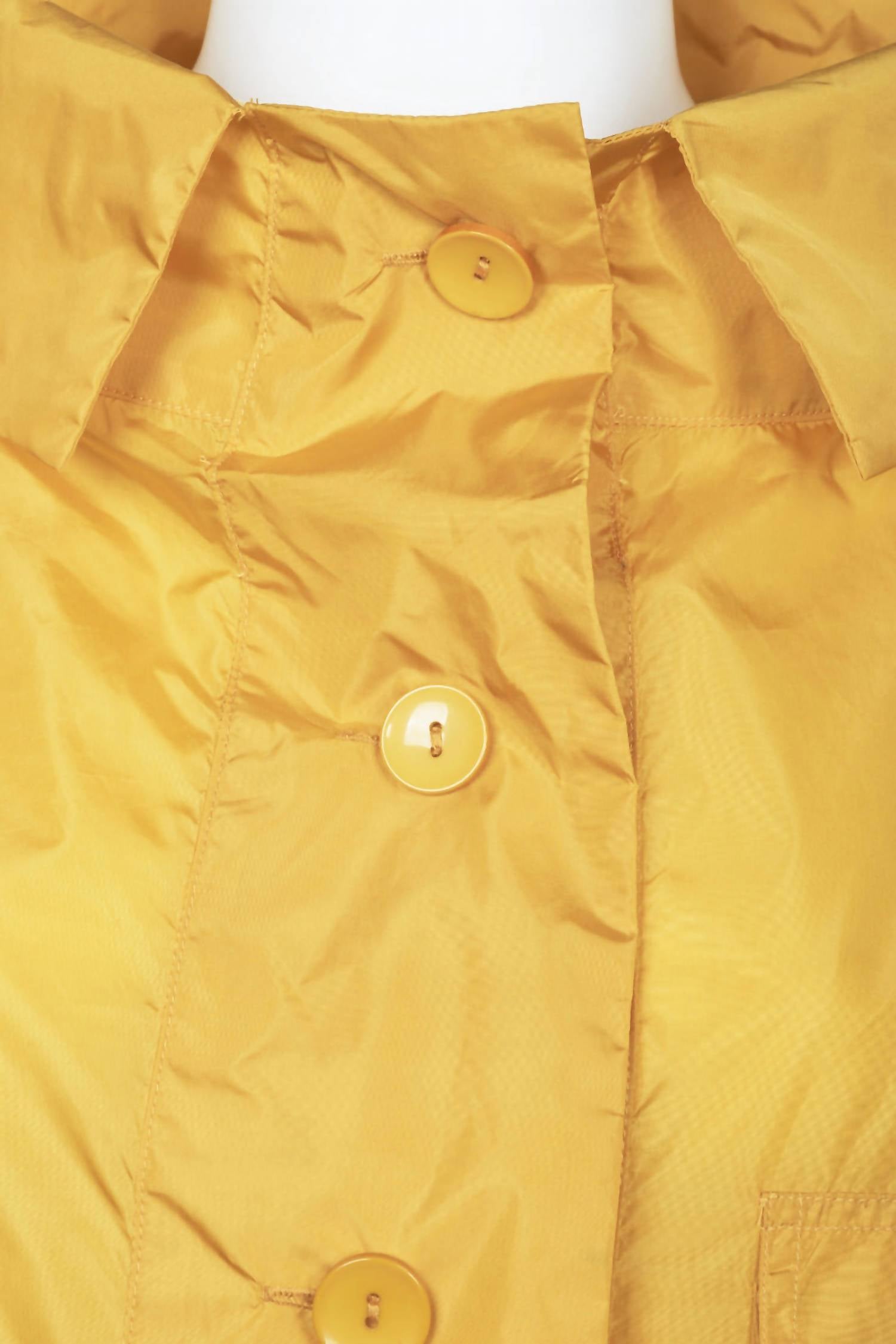 Why Dress - Women's High Neck Collared Button Pocket Jacket