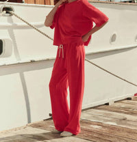 The Great. - Micro Terry Horseshoe Sweat Pant