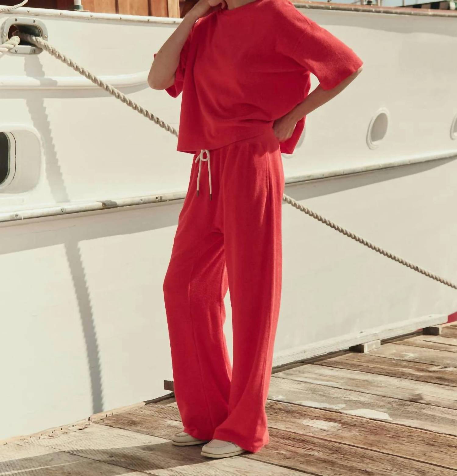 The Great. - Micro Terry Horseshoe Sweat Pant