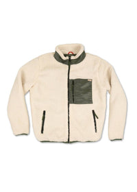 Iron & Resin Men's Mammoth Sherpa Jacket in army natural - men's jacket