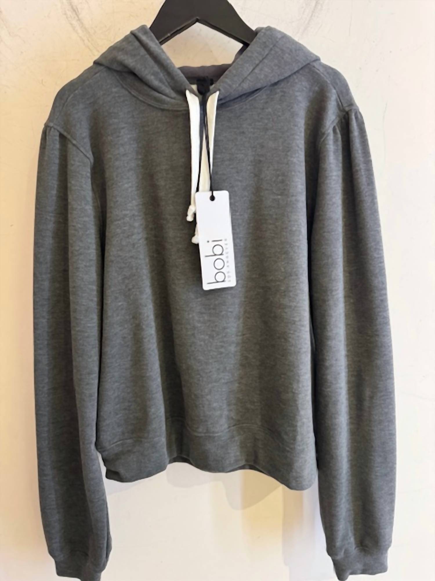 Bobi - WOMEN'S PUFF SLEEVE PULLOVER HOODIE