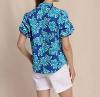 Southern Tide - Floral Payge Poplin Top