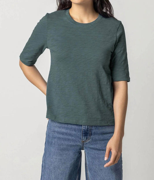 Lilla P - Elbow Sleeve Crewneck Shirt