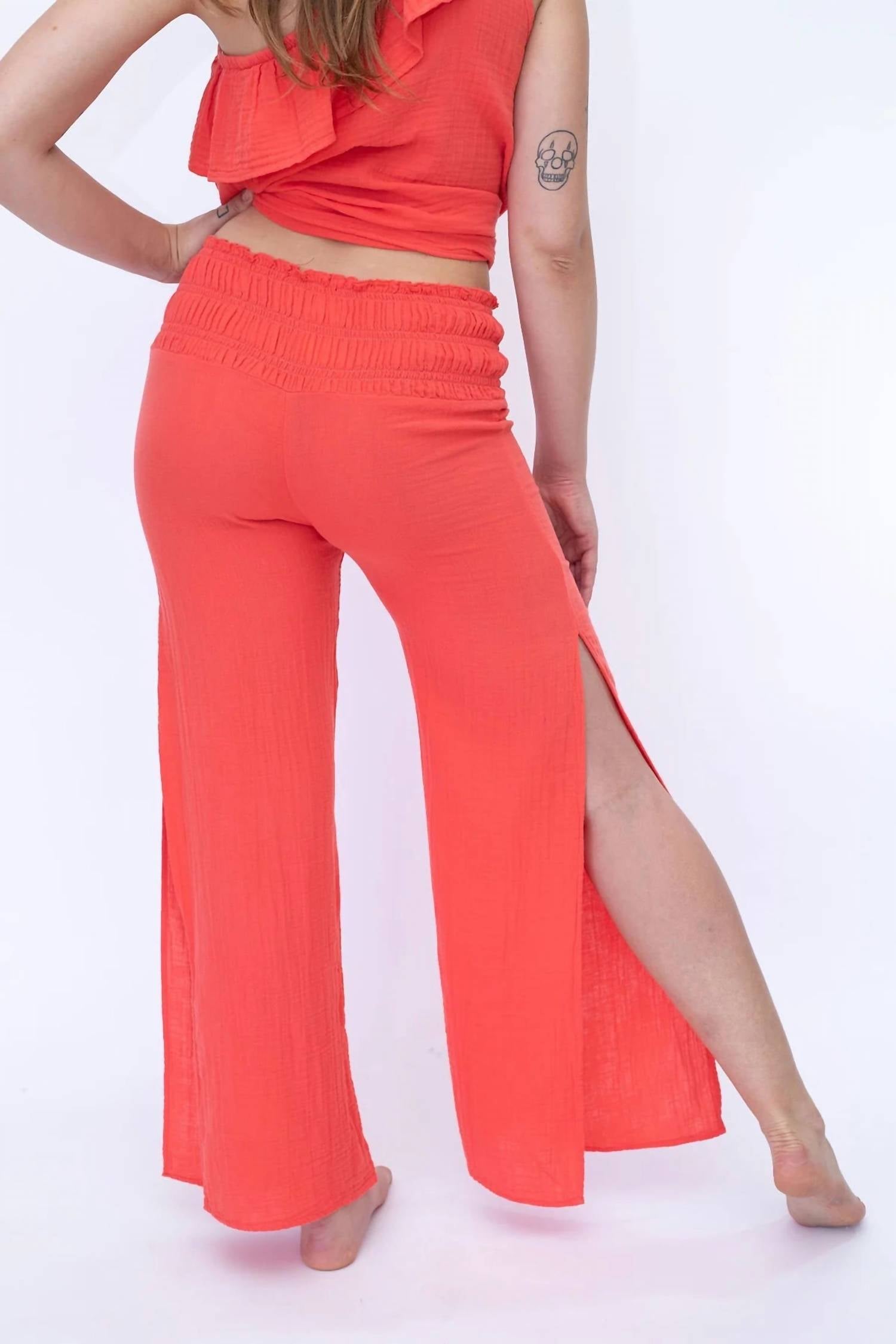 STARKx Ashton Pants in pink - women's pants - alternate view