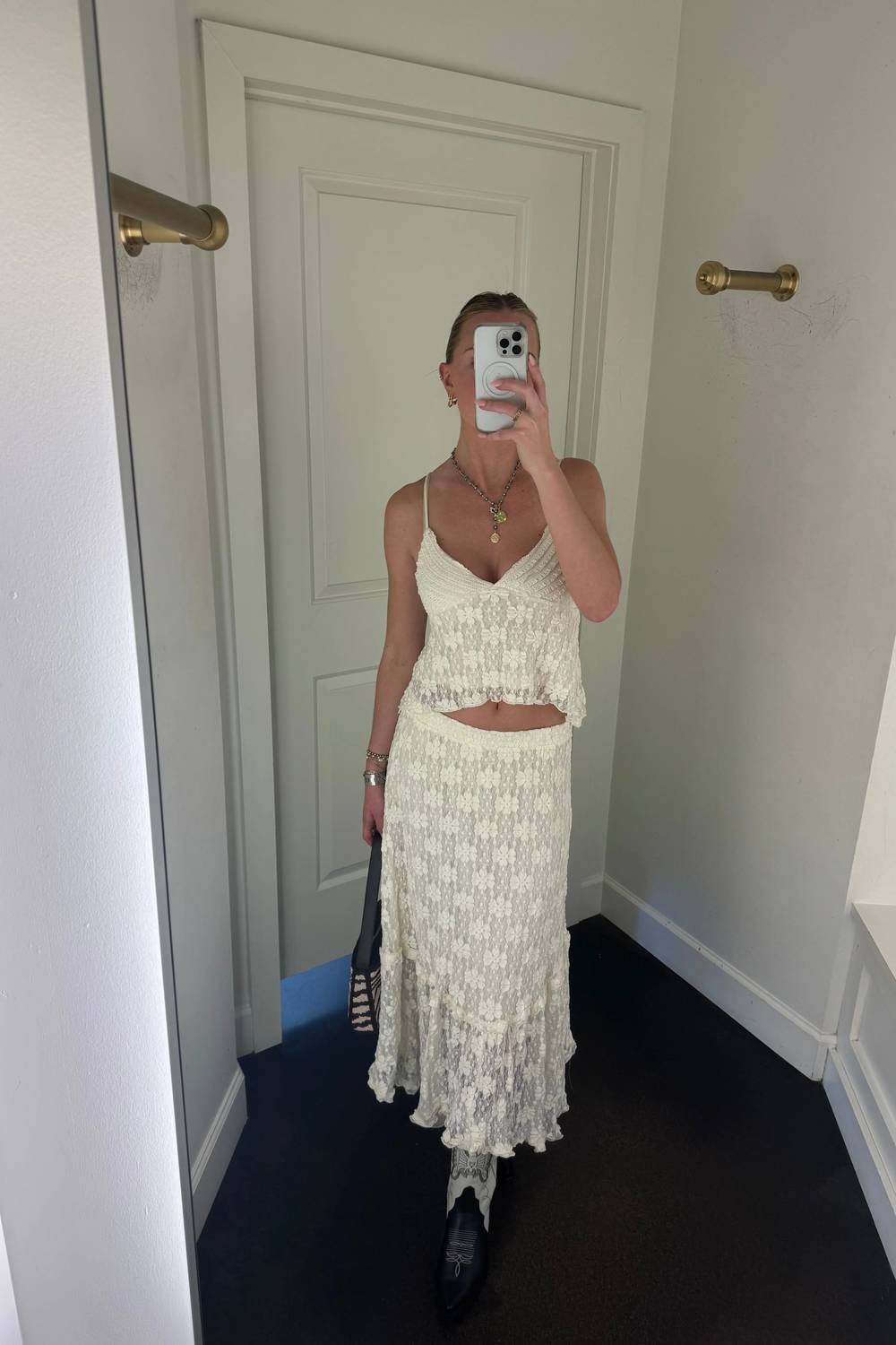 By Together - Women's Gisele Floral Lace Skirt