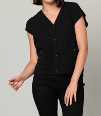 Heart Of Pine - V-neck Jacquard Sweater