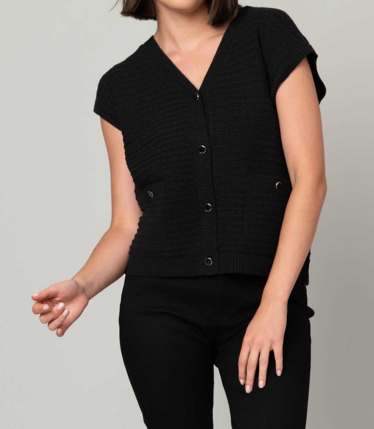 Heart Of Pine - V-neck Jacquard Sweater