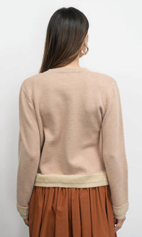 Greylin - Dessi Cozy Pull Over Two Toned Sweater
