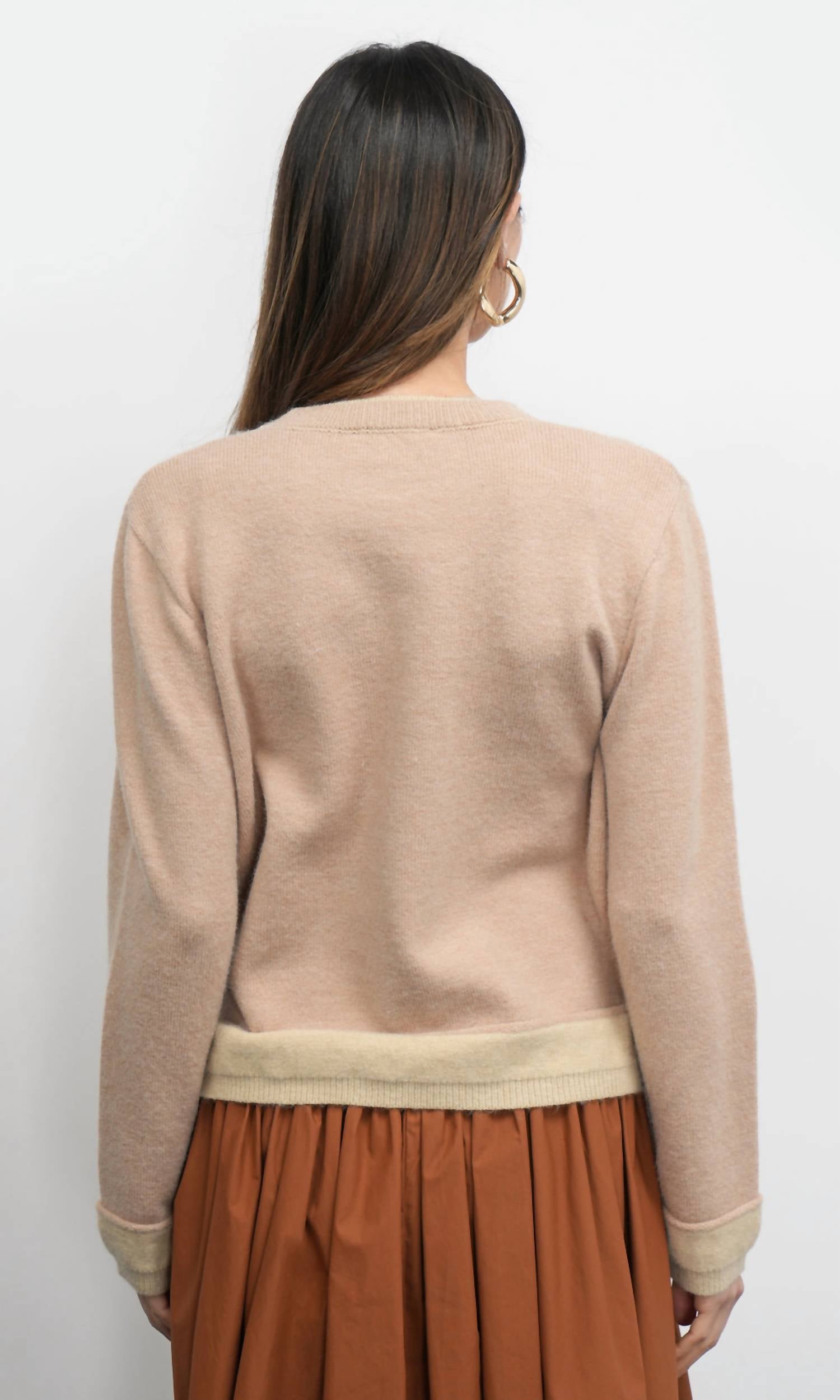 Greylin - Dessi Cozy Pull Over Two Toned Sweater