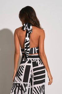 Elan - Halter Criss Cross Top