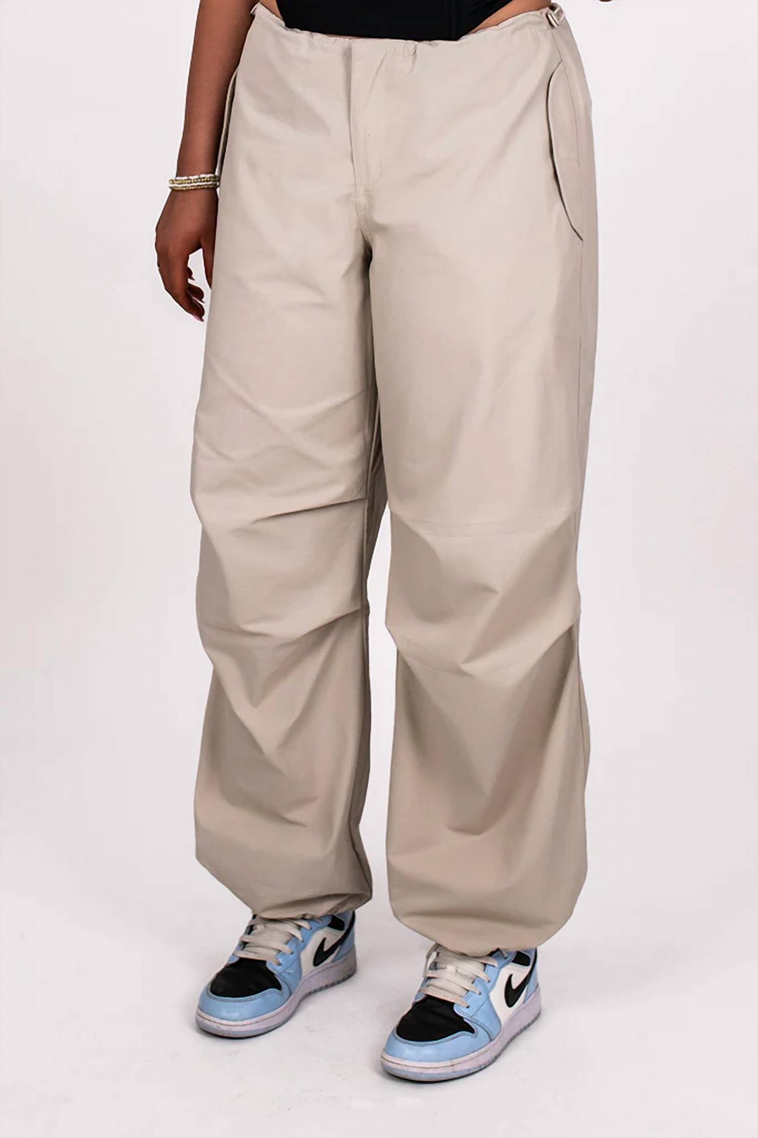 Cotton Candy La - Drawstring Cord Parachute Pant