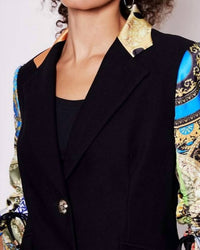 Alberto Makali - Jewel Silk Drawn Sleeve Blazer