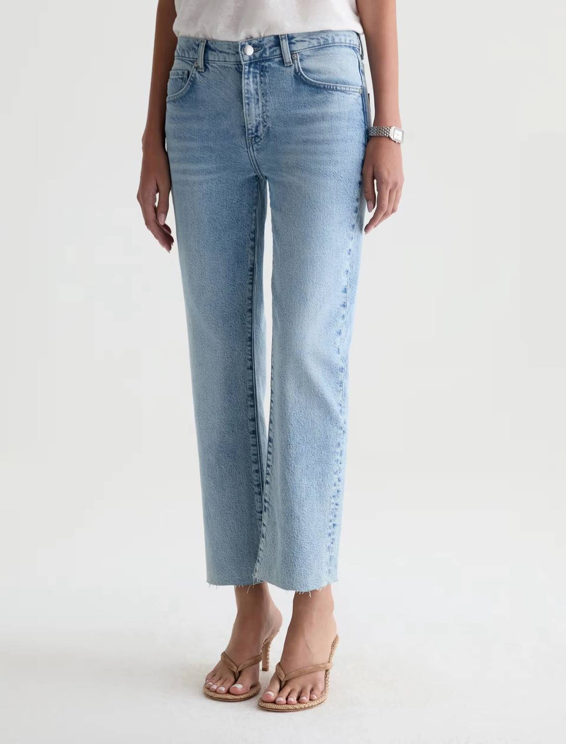 Ag Jeans - Brinley Mid-rise Straight Crop Jeans