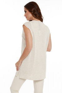 Linen Long Vest