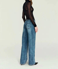 SER.O.YA Lainey Top in black - women's long sleeve top - alternate view