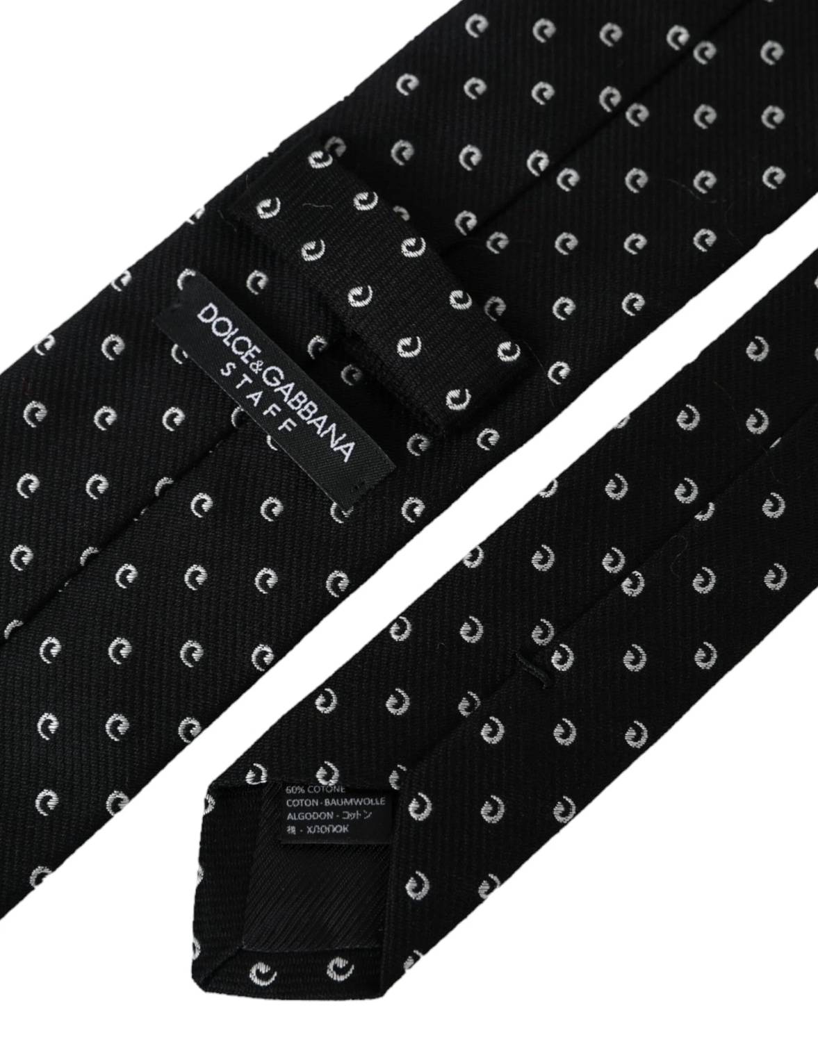 Dolce & Gabbana - Logo Cotton Blend Adjustable Tie