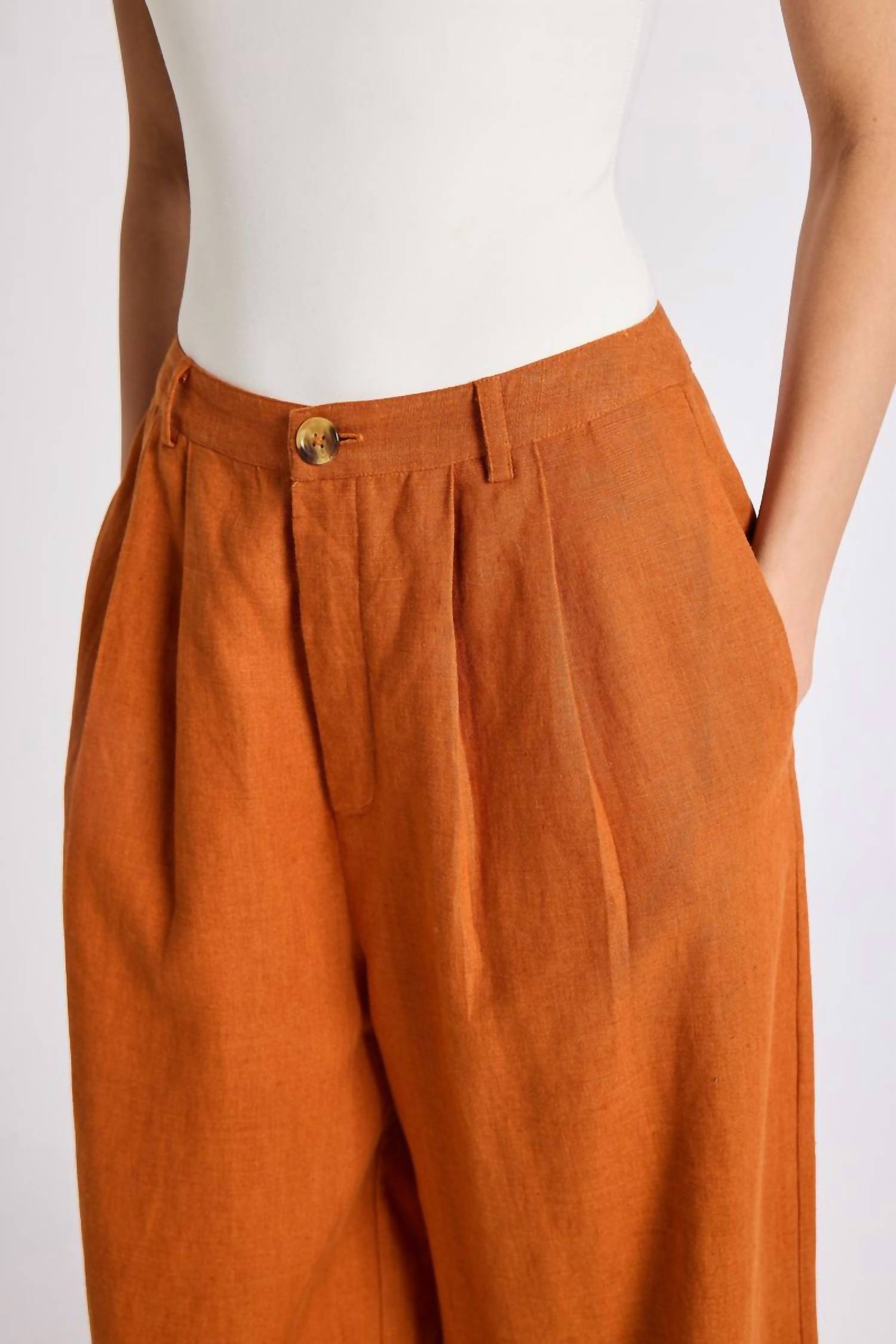 Mille - Avie Linen Wide Leg Pants