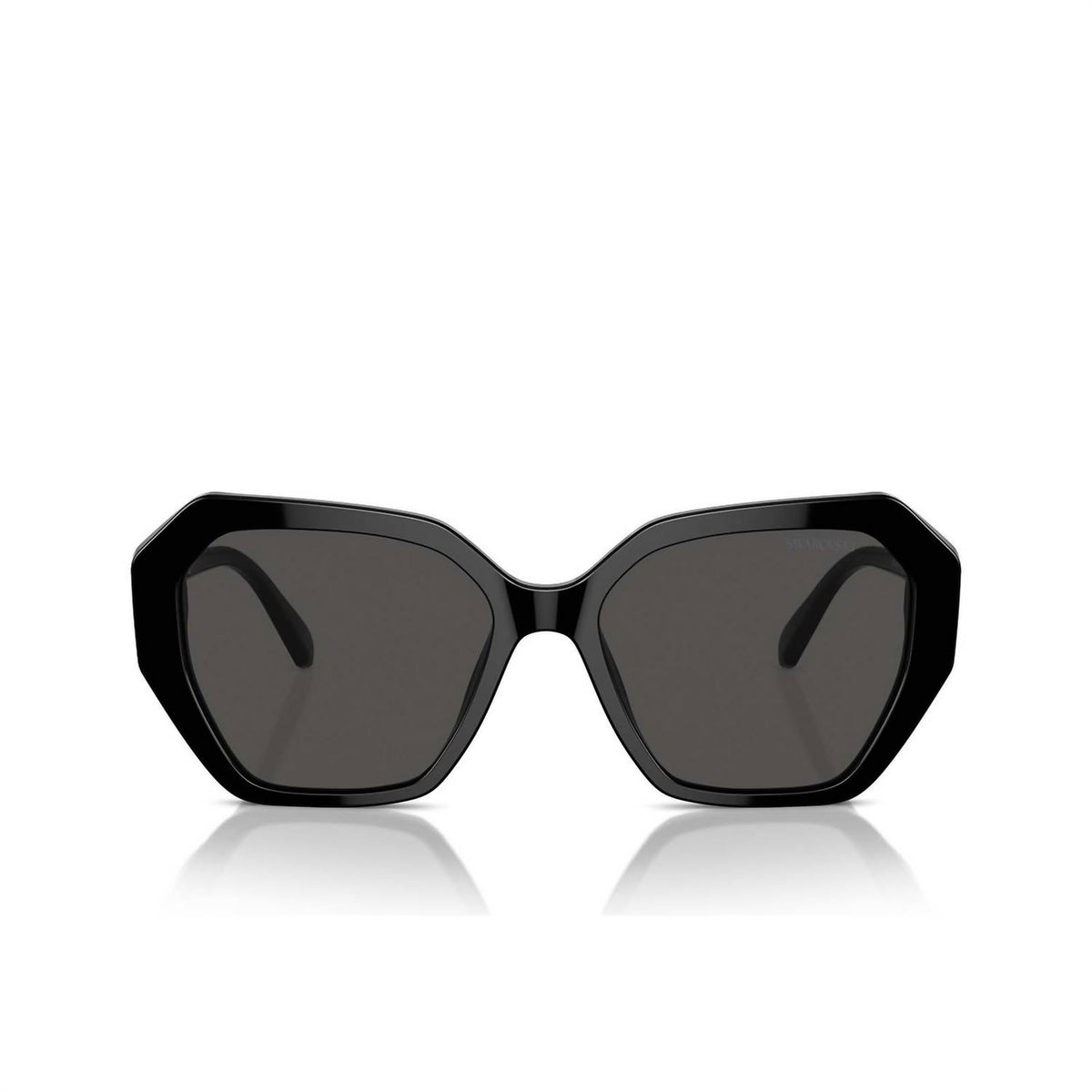 Swarovski - Women's Oval With Crystal Embellish Sunglasses