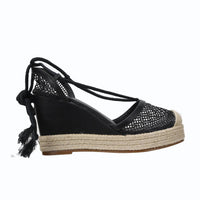 Carrano - Women's Adella Wedge Fishnet Sandal