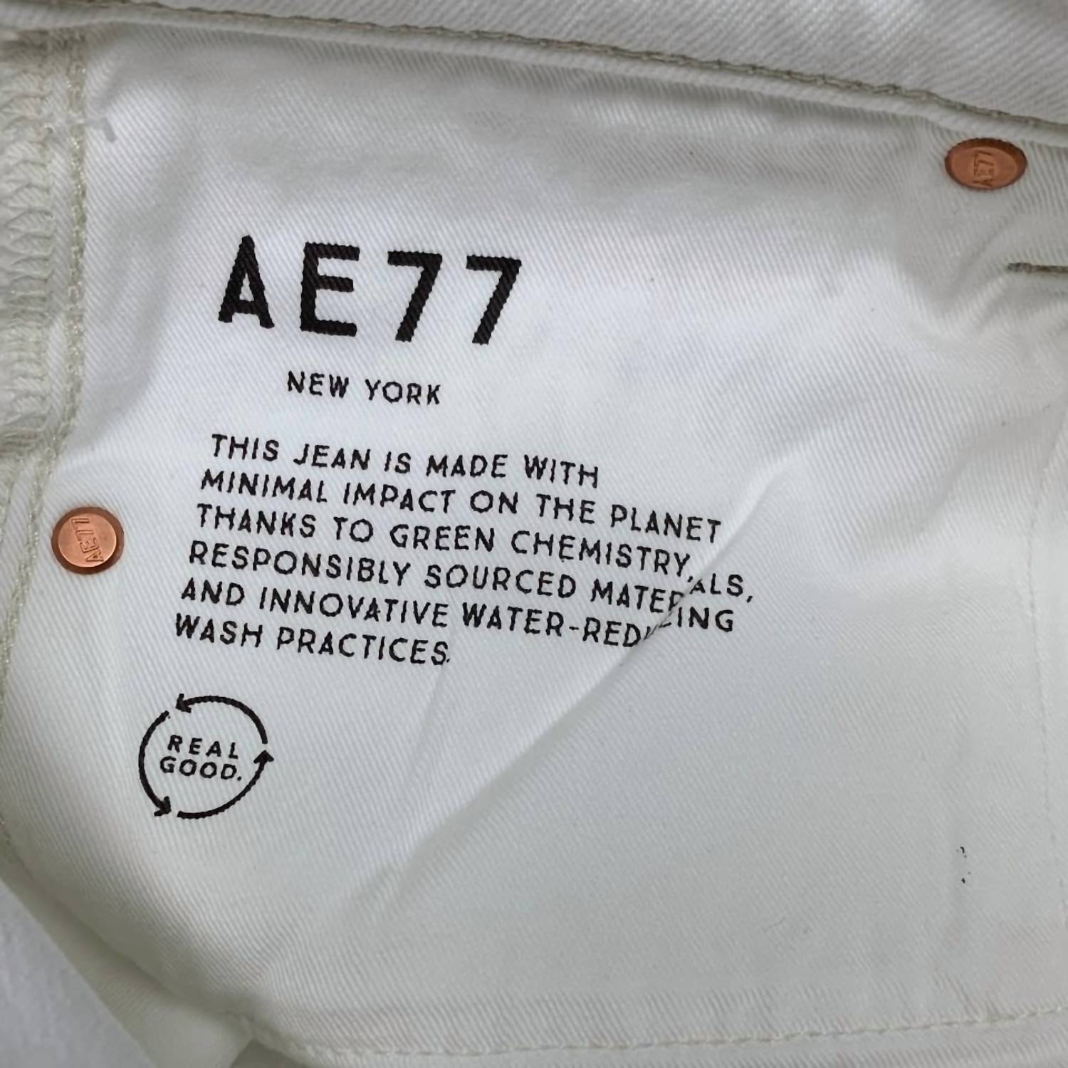 AE77 Women's Stretch Cotton Blend Denim Jeans in white - women's jeans - view 6